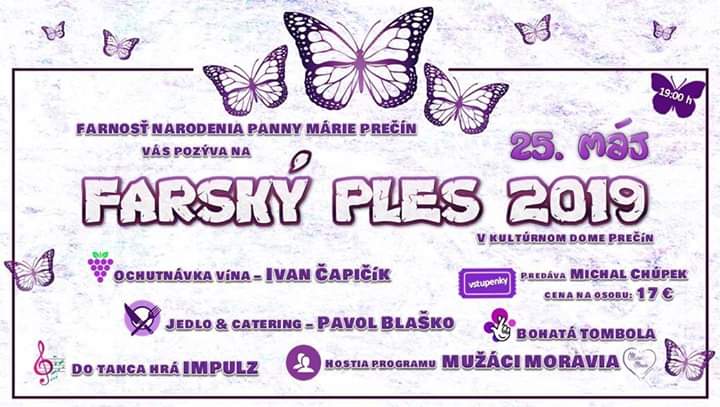 Pozvánka na Farský ples 2019